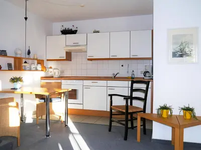 Küche/Küchenzeile in der Unterkunft Eichenpark Haus 1 Wohnung 5