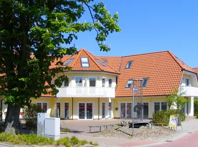 Das Gebäude in dem sich die Ferienwohnung befindet
