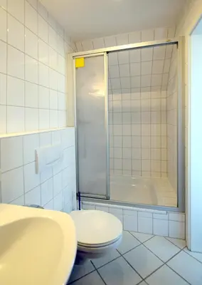 Ein Badezimmer in der Unterkunft Mühlenpark 2 Mühlenpark Haus A Wo 4