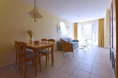Ein Sitzbereich in der Unterkunft Meerlust 3 14