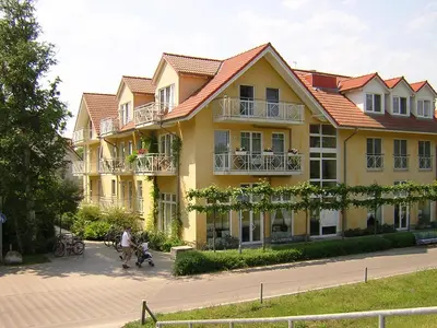 Das Gebäude in dem sich die Ferienwohnung befindet