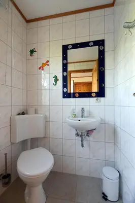 Ein Badezimmer in der Unterkunft Haus Hühnergott