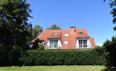 Das Gebäude in dem sich die Ferienwohnung befindet
