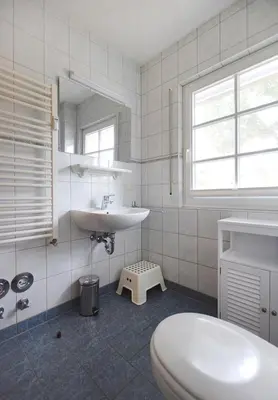 Ein Badezimmer in der Unterkunft Blaue Düne