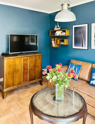 TV/Unterhaltungsangebot in der Unterkunft Blaue Düne
