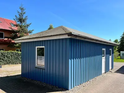 Das Gebäude in dem sich die Ferienwohnung befindet