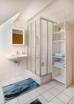 Ein Badezimmer in der Unterkunft Waldstr 7 Wo 6
