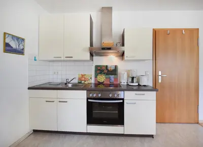 Küche/Küchenzeile in der Unterkunft Waldstr 7 Wo 6