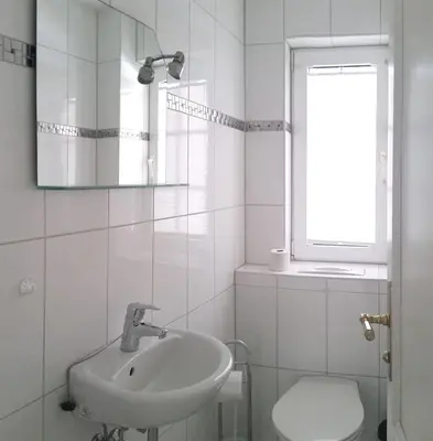 Ein Badezimmer in der Unterkunft Mühlenpark 1 Mühlenpark Haus 2 Wo 5