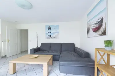 Ein Sitzbereich in der Unterkunft Mühlenpark 1 Mühlenpark Haus 2 Wo 5