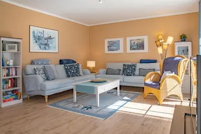 Ein Sitzbereich in der Unterkunft Mühlenpark 1 Mühlenpark Haus 5 Wo 17