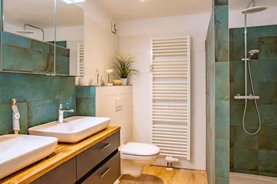 Ein Badezimmer in der Unterkunft Mühlenpark 1 Mühlenpark Haus 5 Wo 17