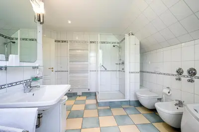Ein Badezimmer in der Unterkunft Ostseeperle