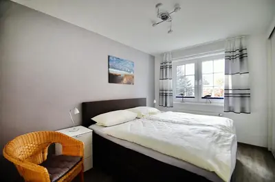 Ein Bett oder Betten in einem Zimmer der Unterkunft Mühlenpark 1 Mühlenpark Haus 1 Wo 2 