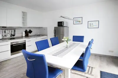 Küche/Küchenzeile in der Unterkunft Mühlenpark 1 Mühlenpark Haus 1 Wo 2 