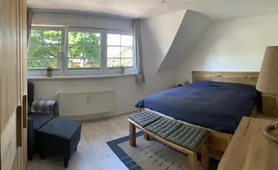Ein Bett oder Betten in einem Zimmer der Unterkunft Mühlenpark 1 Mühlenpark Haus 1 Wo 3