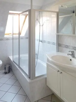 Ein Badezimmer in der Unterkunft Mühlenpark 1 Mühlenpark Haus 5 Wo 20