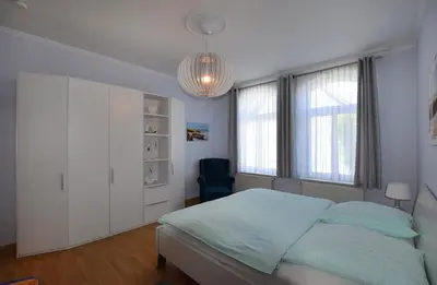 Ein Bett oder Betten in einem Zimmer der Unterkunft Haus Anna Wo 1