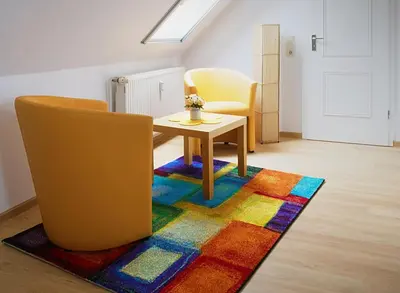 Ein Sitzbereich in der Unterkunft Mühlenpark 1 Mühlenpark Haus 4 Wo 16