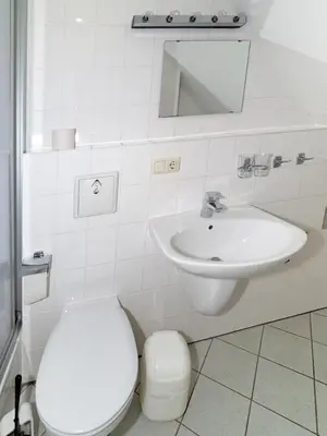 Ein Badezimmer in der Unterkunft Mühlenpark 1 Mühlenpark Haus 4 Wo 16