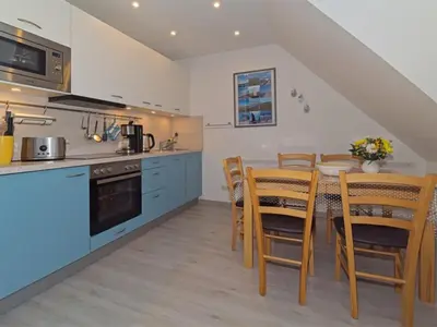 Küche/Küchenzeile in der Unterkunft Mühlenpark 1 Mühlenpark Haus 4 Wo 16