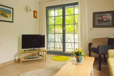 TV/Unterhaltungsangebot in der Unterkunft Eichenpark Haus 4 Wohnung 8
