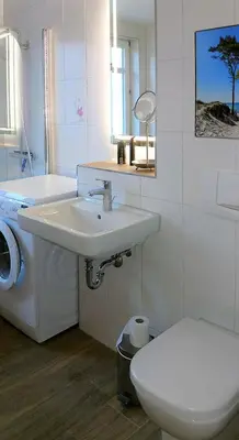 Ein Badezimmer in der Unterkunft Haus 
