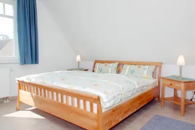 Ein Bett oder Betten in einem Zimmer der Unterkunft Haus an der Birke