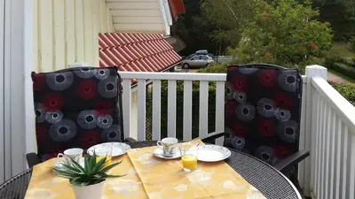 Ein Balkon oder eine Terrasse in der Unterkunft Im Grünnen Wo 3