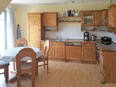 Küche/Küchenzeile in der Unterkunft Haus Kormoran Wo 4