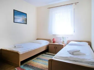 Ein Bett oder Betten in einem Zimmer der Unterkunft Südwiese
