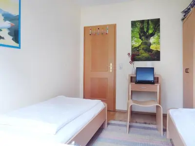 Ein Bett oder Betten in einem Zimmer der Unterkunft Südwiese