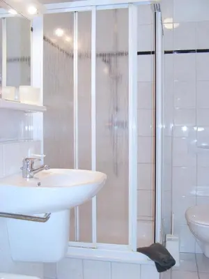 Ein Badezimmer in der Unterkunft Eichenpark Haus 3 Wohnung 5