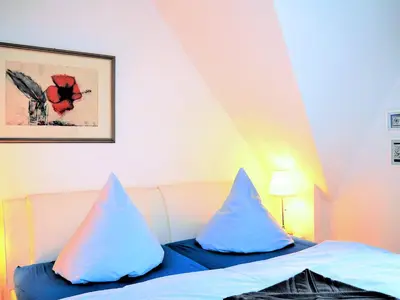 Ein Bett oder Betten in einem Zimmer der Unterkunft Eichenpark Haus 3 Wohnung 5