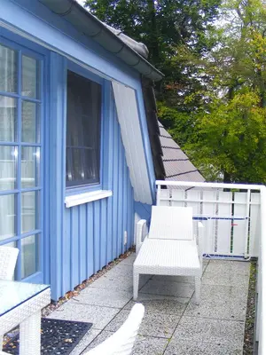 Ein Balkon oder eine Terrasse in der Unterkunft Eichenpark Haus 3 Wohnung 5