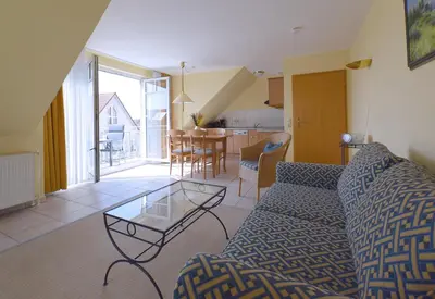 Ein Sitzbereich in der Unterkunft Meerlust 3 15