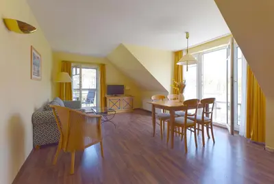 Ein Sitzbereich in der Unterkunft Meerlust 3 13