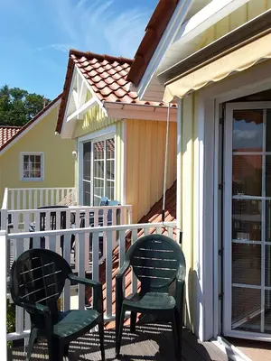 Ein Balkon oder eine Terrasse in der Unterkunft Buchengrund Wo 7