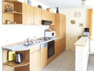 Küche/Küchenzeile in der Unterkunft Buchengrund Wo 7