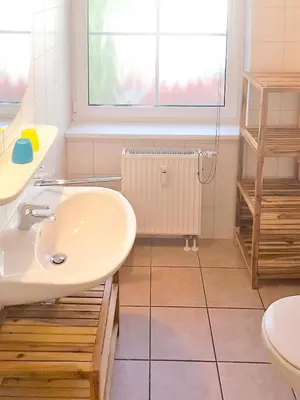 Ein Badezimmer in der Unterkunft Buchenpark Wo 2