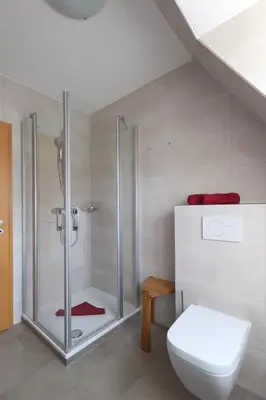 Ein Badezimmer in der Unterkunft Haus Albatros Albatros Wo 4