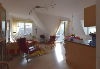 Küche/Küchenzeile in der Unterkunft Haus Albatros Albatros Wo 4