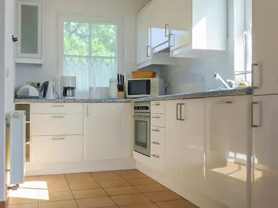 Küche/Küchenzeile in der Unterkunft Dat Müggenhus in Wieck