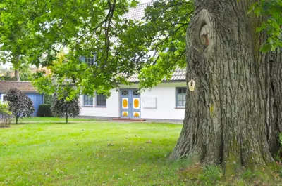 Ein Garten an der Unterkunft Eichenpark Haus 1 Wohnung 6