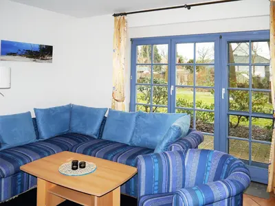 Ein Sitzbereich in der Unterkunft Eichenpark Haus 2 Wohnung 2