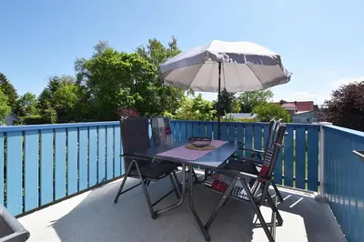 Ein Balkon oder eine Terrasse in der Unterkunft Haus Albatros Albatros Wo 3