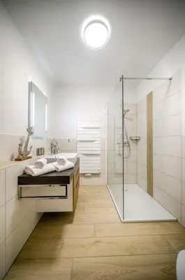 Ein Badezimmer in der Unterkunft Grüne Str 33d 