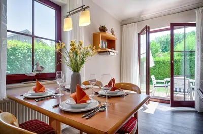 Ein Sitzbereich in der Unterkunft Grüne Str 33d 