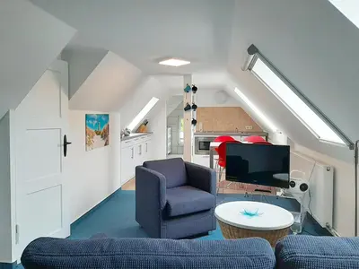 Ein Sitzbereich in der Unterkunft Haus Anna Wo 3