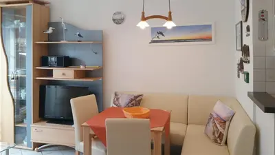 Küche/Küchenzeile in der Unterkunft Mühlenpark 2 Mühlenpark Haus A Wo 2